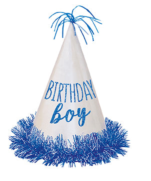 Birthday Boy Glitter Fringe Hat