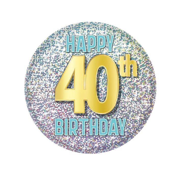 40th Birthday Button