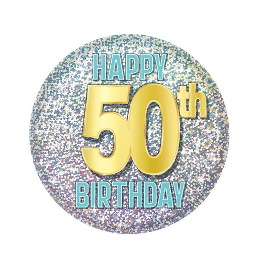 50th Birthday Button