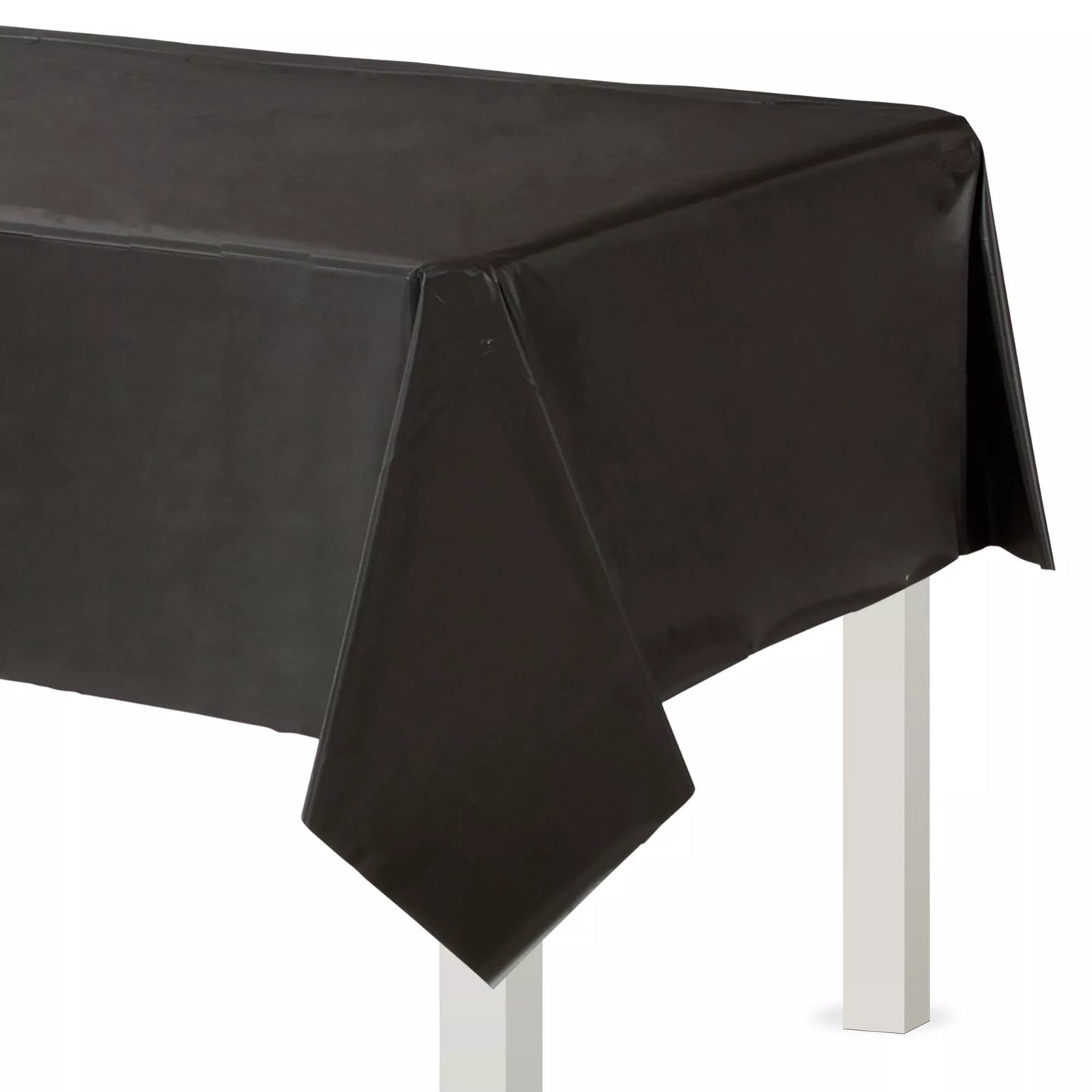 Black Plastic Rectangle Table Cover 54x108