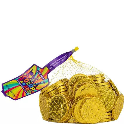 Chocolate Coins By Color 72pc