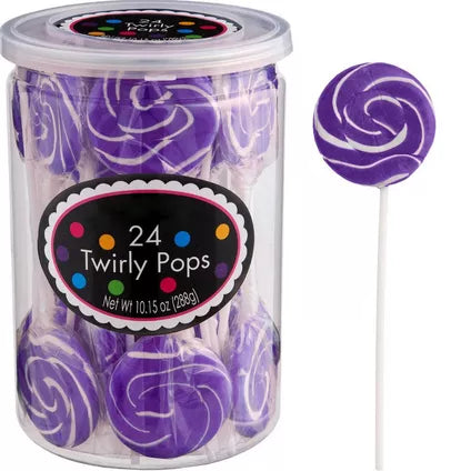 Swirly Lollipops By Color 24pc