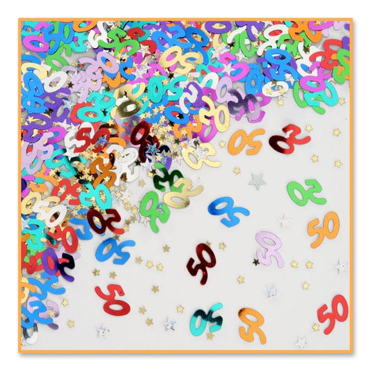 50 & Stars Confetti