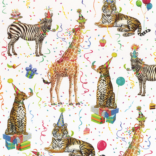 Roll Wrap - Party Animals 30”x8’