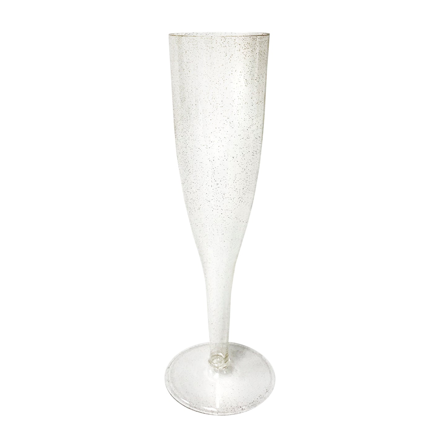 5oz Champagne Flutes 1-Piece - Gold Glitter 24ct