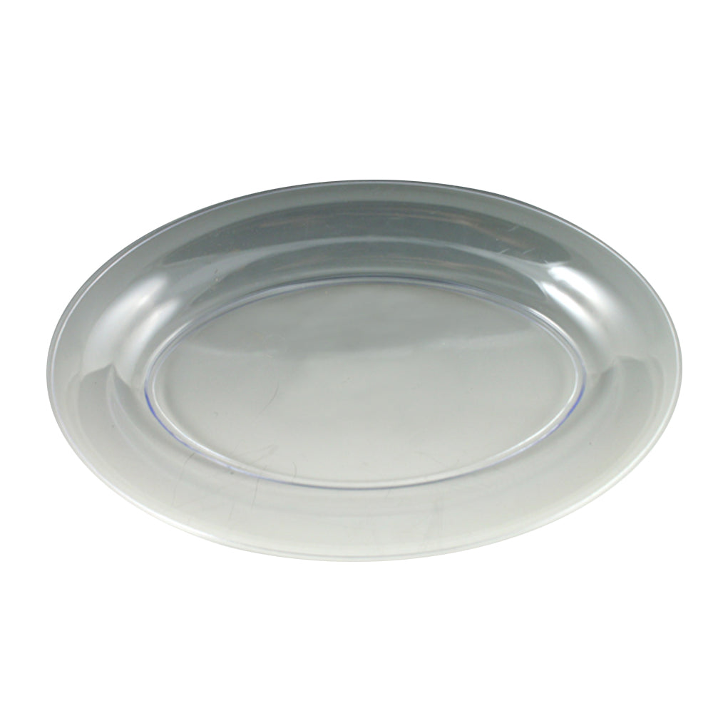 Clear Oval Plastic Tray