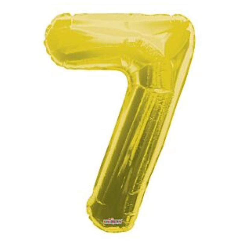 34in Number Balloons: Gold