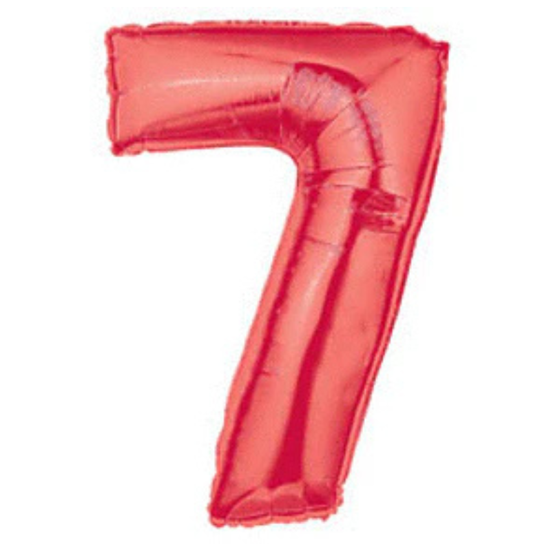 34in Number Balloons: Red