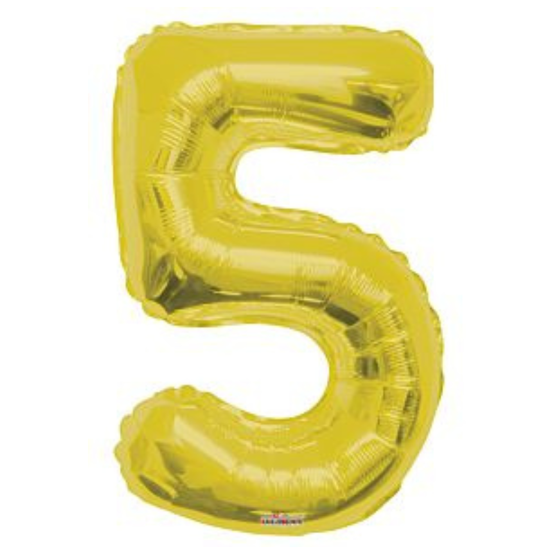 34in Number Balloons: Gold