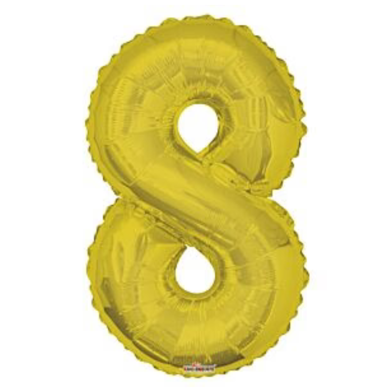 34in Number Balloons: Gold