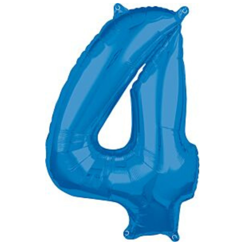 34in Number Balloons: Royal Blue