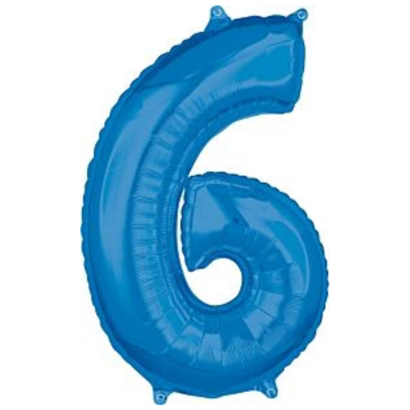 34in Number Balloons: Royal Blue