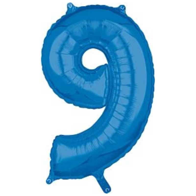 34in Number Balloons: Royal Blue