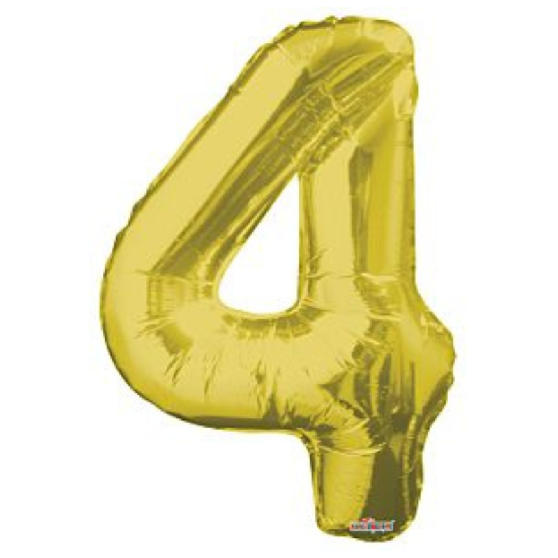 34in Number Balloons: Gold