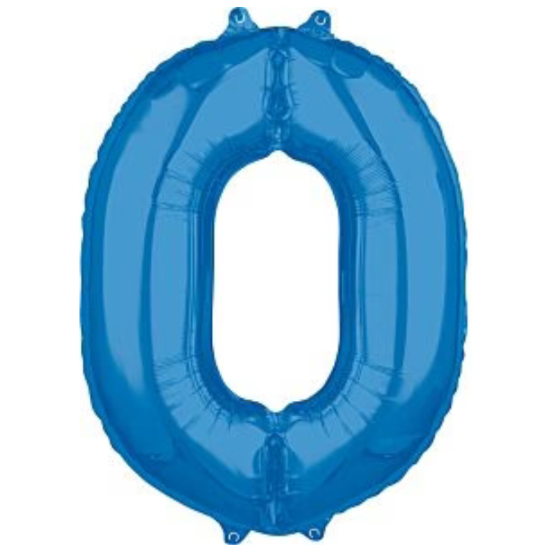 34in Number Balloons: Royal Blue