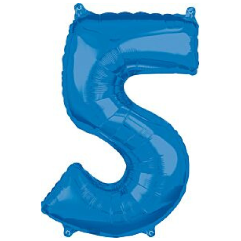 34in Number Balloons: Royal Blue