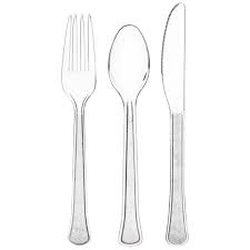 Clear Cutlery Assortment